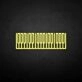 'Piano Key' neon sign