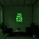 This Must Be The Place Neon Quotes Neon Sign for Modern Living Rooms
