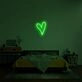 Script Heart Neon Sign for Romantic and Loving Spaces