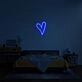 Script Heart Neon Sign for Romantic and Loving Spaces