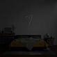 Script Heart Neon Sign for Romantic and Loving Spaces