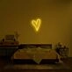Script Heart Neon Sign for Romantic and Loving Spaces