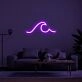 Wave Neon Sign for Ocean Lovers and Relaxing Spaces