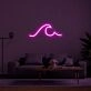 Wave Neon Sign for Ocean Lovers and Relaxing Spaces