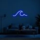 Wave Neon Sign for Ocean Lovers and Relaxing Spaces