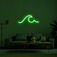 Wave Neon Sign for Ocean Lovers and Relaxing Spaces