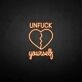 Customize 'Unfxxk yourself' neon sign