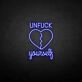 Customize 'Unfxxk yourself' neon sign
