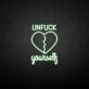 Customize 'Unfxxk yourself' neon sign