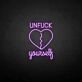 Customize 'Unfxxk yourself' neon sign