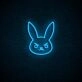 Dva Bunny Neon Sign for Anime and Gaming Fans