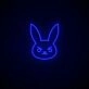 Dva Bunny Neon Sign for Anime and Gaming Fans