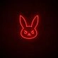 Dva Bunny Neon Sign for Anime and Gaming Fans