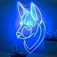 German Shepherd Neon Sign for Dog Lovers and Pet Spaces
