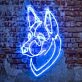 German Shepherd Neon Sign for Dog Lovers and Pet Spaces