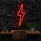 Lightning Bolt Neon Sign for Dynamic and Energetic Spaces