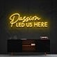 Passion Led Us Here Neon Sign for Inspirational and Motivational Spaces