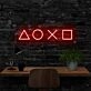 Playstation Controls Neon Sign for Gamers and Entertainment Spaces