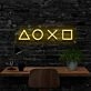Playstation Controls Neon Sign for Gamers and Entertainment Spaces