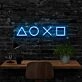 Playstation Controls Neon Sign for Gamers and Entertainment Spaces