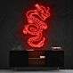 Blood Of The Dragons Neon Sign for Fantasy and Mythology Enthusiasts