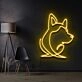 Siberian Husky Face Neon Sign for Dog Lovers and Pet Spaces
