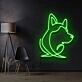 Siberian Husky Face Neon Sign for Dog Lovers and Pet Spaces