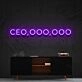 Ceo Ooo Ooo Neon Sign for Motivational and Inspirational Spaces