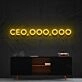 Ceo Ooo Ooo Neon Sign for Motivational and Inspirational Spaces