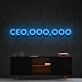 Ceo Ooo Ooo Neon Sign for Motivational and Inspirational Spaces