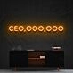 Ceo Ooo Ooo Neon Sign for Motivational and Inspirational Spaces