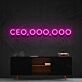 Ceo Ooo Ooo Neon Sign for Motivational and Inspirational Spaces