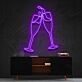 Champagne Cheers Neon Sign for Celebrations and Parties