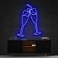 Champagne Cheers Neon Sign for Celebrations and Parties