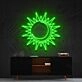 Sun Moon Neon Sign for Peaceful and Relaxing Spaces