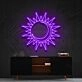 Sun Moon Neon Sign for Peaceful and Relaxing Spaces