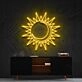 Sun Moon Neon Sign for Peaceful and Relaxing Spaces