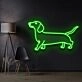 Dachshund Neon Sign for Dog Lovers and Pet Spaces
