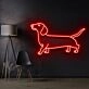 Dachshund Neon Sign for Dog Lovers and Pet Spaces