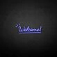 'Welcome 2' neon sign