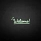 'Welcome 2' neon sign