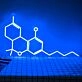 Thc Molecule Neon Sign for Science and Cannabis Enthusiasts