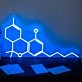 Thc Molecule Neon Sign for Science and Cannabis Enthusiasts