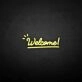 'Welcome 2' neon sign