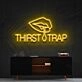 Thirst Trap Neon Sign for Bold and Playful Spaces