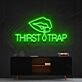 Thirst Trap Neon Sign for Bold and Playful Spaces