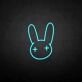 Rubbit 2' neon sign