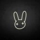 Rubbit 2' neon sign
