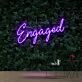 Engaged Neon Sign for Wedding and Celebratory Decor