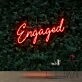 Engaged Neon Sign for Wedding and Celebratory Decor